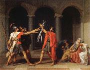 Jacques-Louis David THe Oath of the Horatii USA oil painting artist